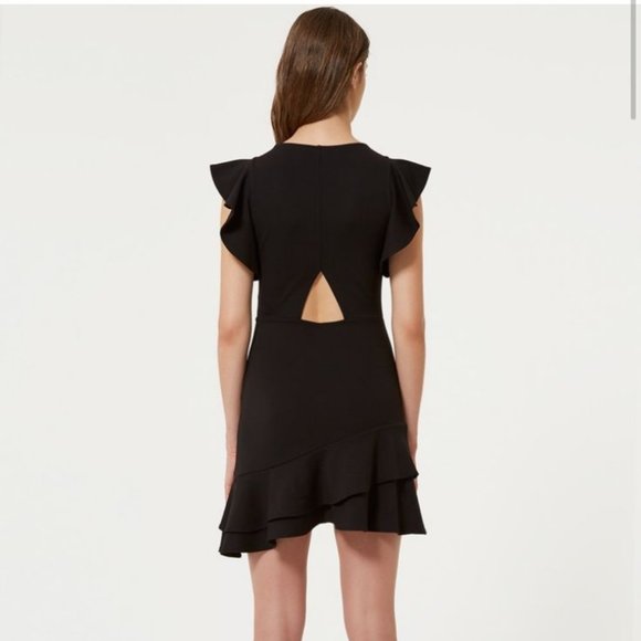 Rebecca Minkoff Saphira Linen Blend Flounce Dress - Picture 2 of 7